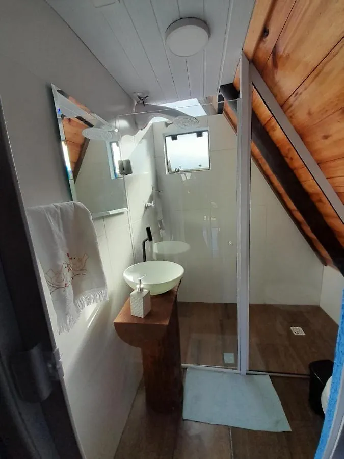 Chale A-Frame Da Fazenda Vila Bom Jardim da Serra Alojamento de Turismo Selvagem